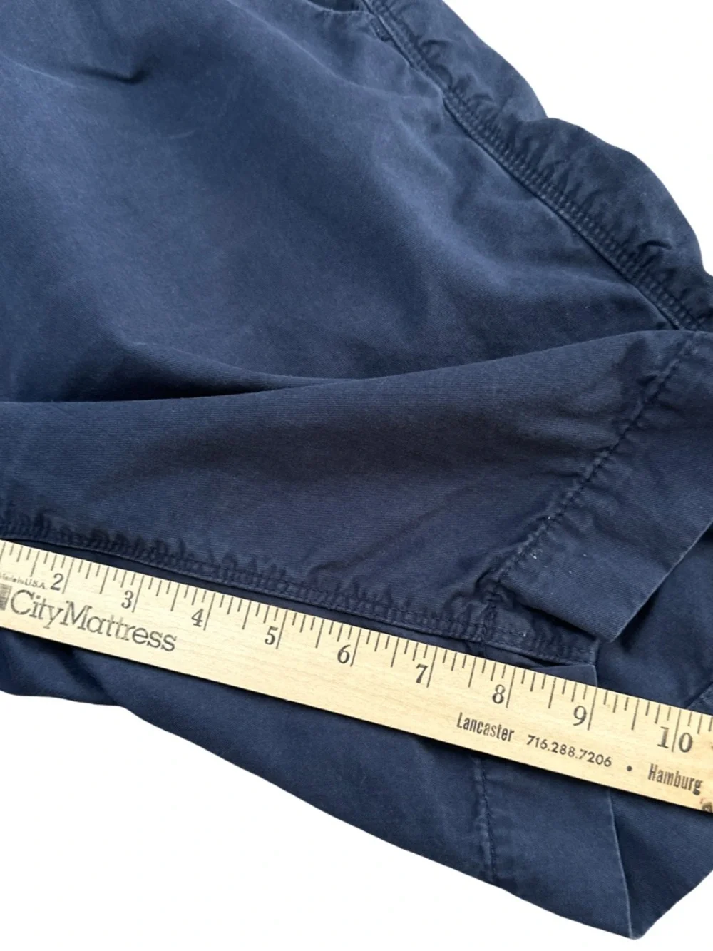 Psycho Bunny Mens 33 Classic Navy Blue Chino Cotton Adjustable Waist Shorts